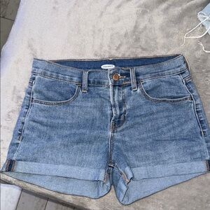 Old Navy Blue Jean Shorts Classic Cuffed Hem